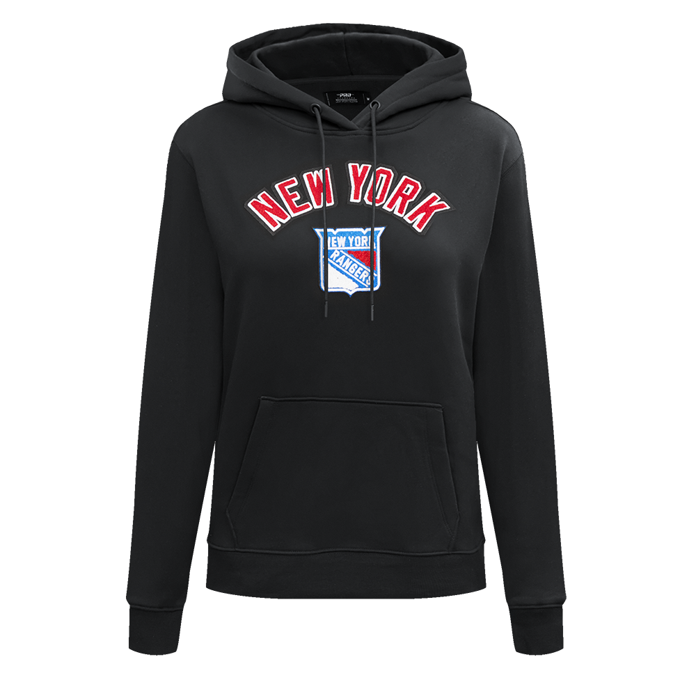 SUDADERA CON GORRO NHL NEW YORK RANGERS CLASSIC CHENILLE PARA MUJER