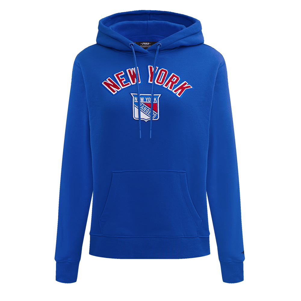 SUDADERA CON GORRO NHL NEW YORK RANGERS CLASSIC CHENILLE PARA MUJER