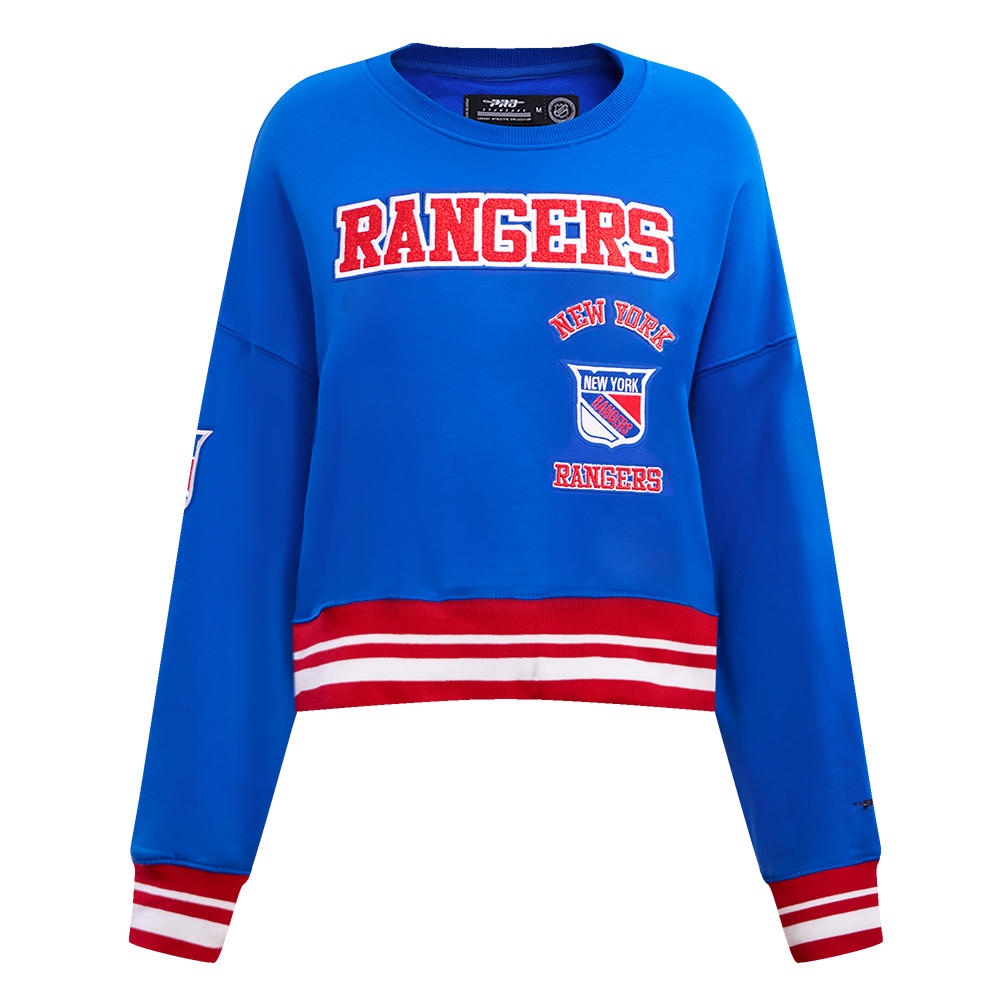 SUDADERA DE CUELLO REDONDO NHL NEW YORK RANGERS RETRO CLASSICS PARA MUJER