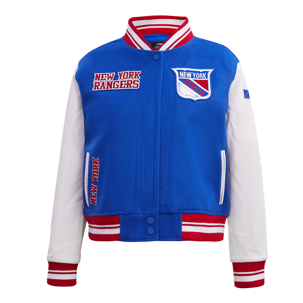 CHAMARRA UNIVERSITARIA NHL NEW YORK RANGERS RETRO CLASSICS PARA MUJER