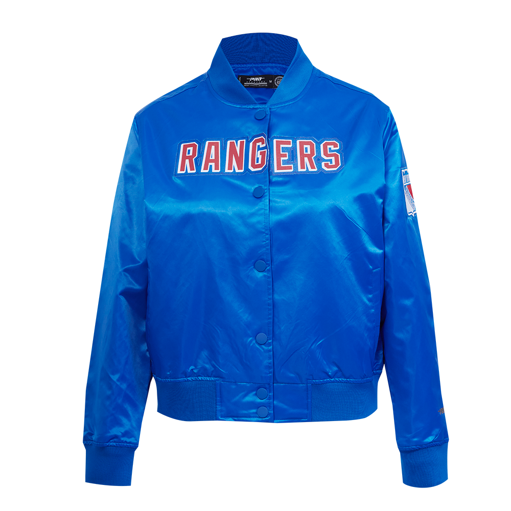 CHAMARRA DE SATÍN NHL NEW YORK RANGERS CLASSIC CHENILLE PARA MUJER