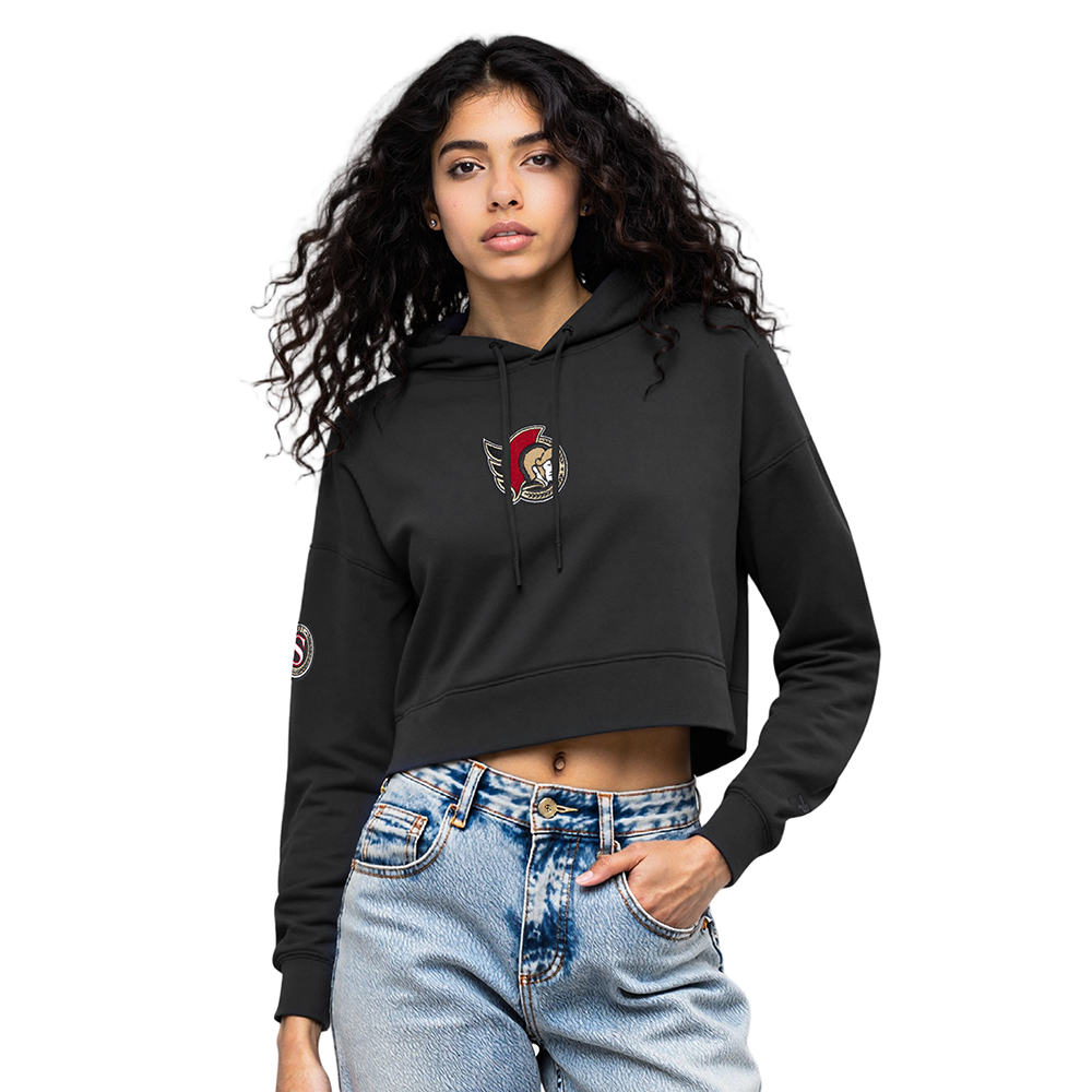 SUDADERA CON GORRO NHL OTTAWA SENATORS CLASSIC CHENILLE PARA MUJER