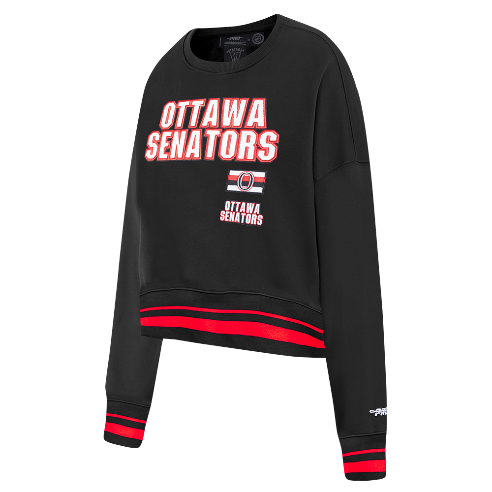 SUDADERA DE CUELLO REDONDO NHL OTTAWA SENATORS RETRO CLASSICS PARA MUJER