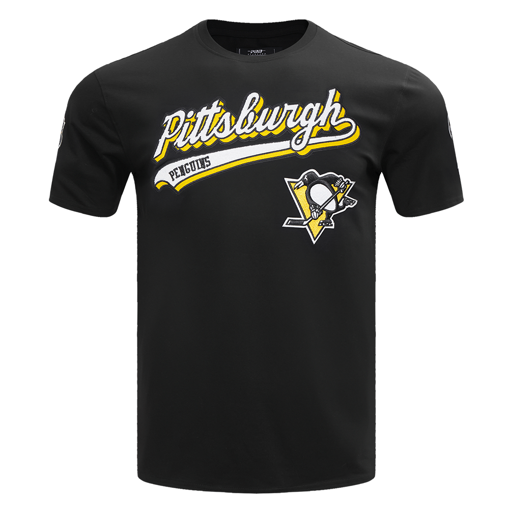 PLAYERA NHL PITTSBURGH PENGUINS SCRIPT TAIL
