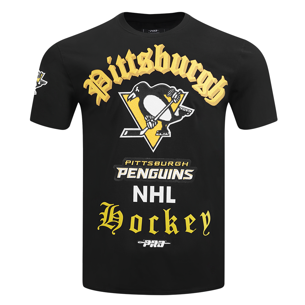 PLAYERA NHL PITTSBURGH PENGUINS OLD ENGLISH