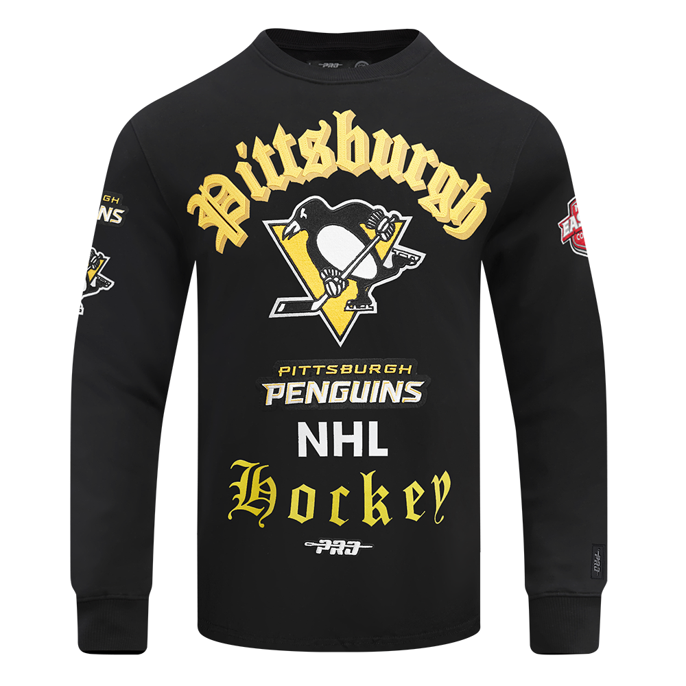 SUDADERA DE CUELLO REDONDO NHL PITTSBURGH PENGUINS OLD ENGLISH