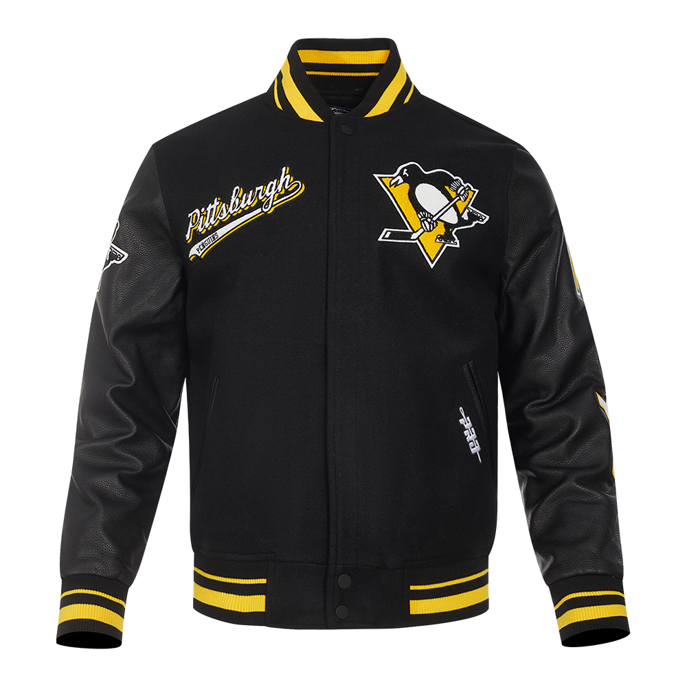 CHAMARRA UNIVERSITARIA NHL PITTSBURGH PENGUINS SCRIPT TAIL