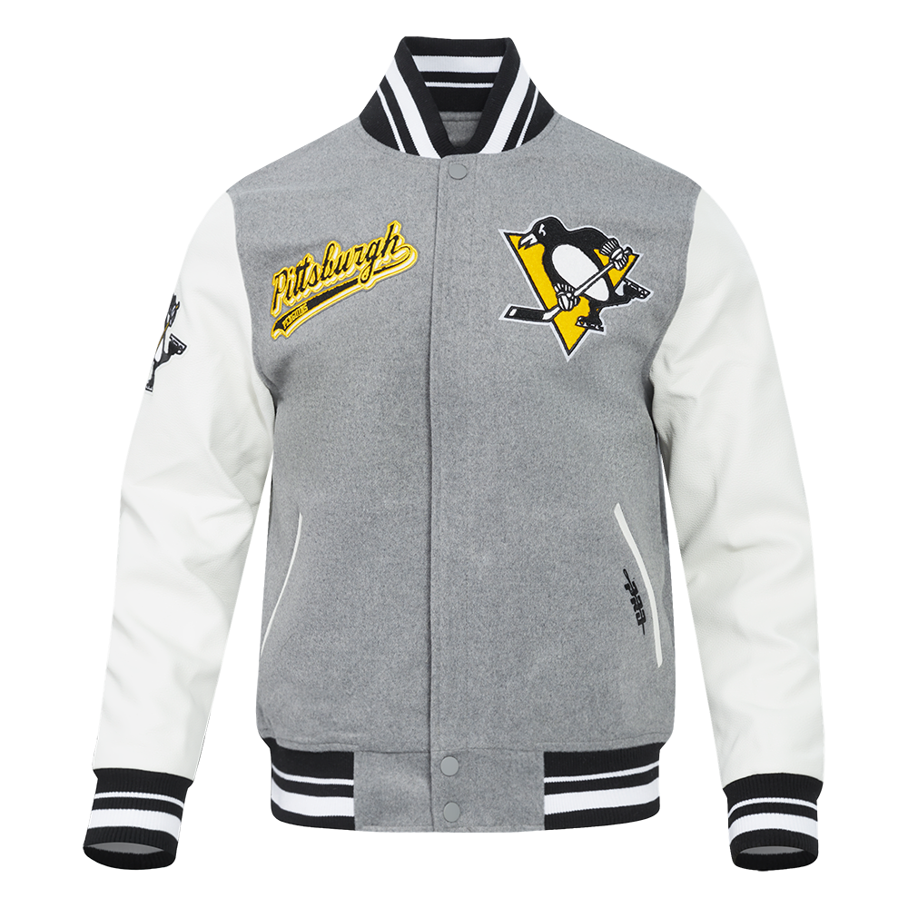 CHAMARRA UNIVERSITARIA NHL PITTSBURGH PENGUINS SCRIPT TAIL