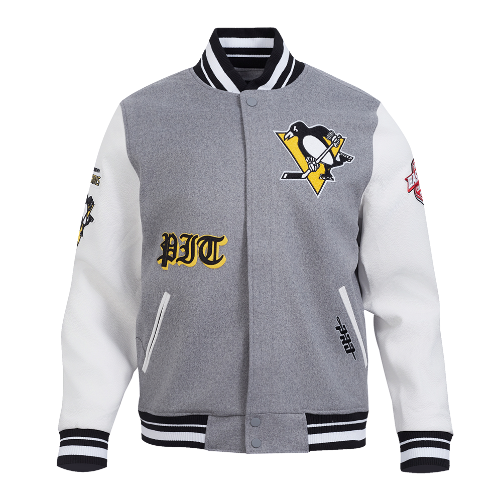 CHAMARRA UNIVERSITARIA NHL PITTSBURGH PENGUINS OLD ENGLISH