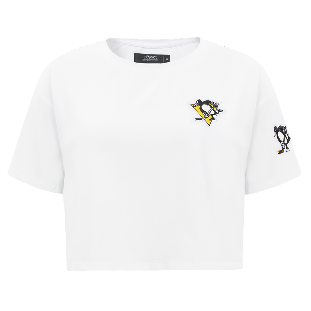 PLAYERA CROP NHL PITTSBURGH PENGUINS CLASSIC CHENILLE PARA MUJER