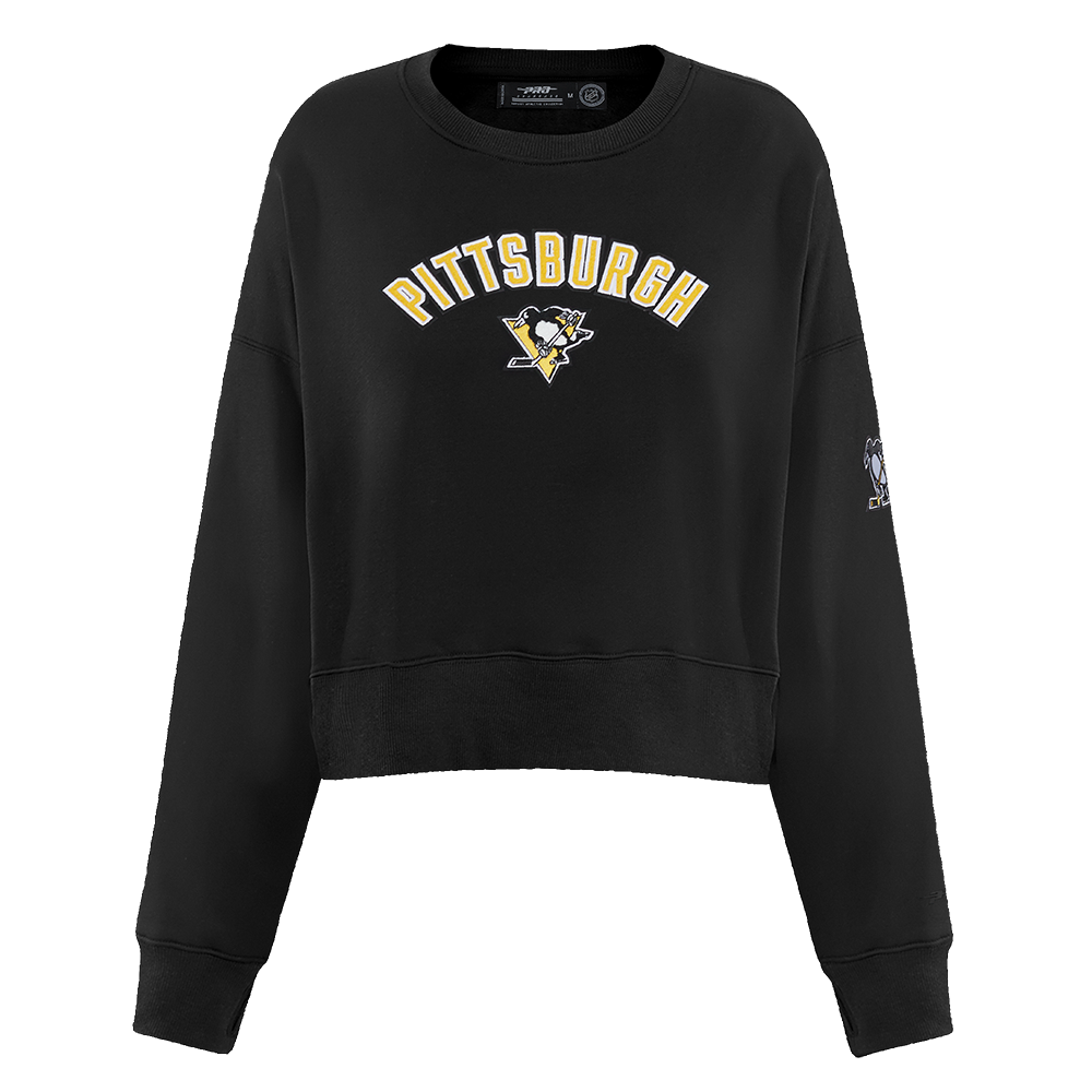 SUDADERA DE CUELLO REDONDO NHL PITTSBURGH PENGUINS CLASSIC CHENILLE PARA MUJER