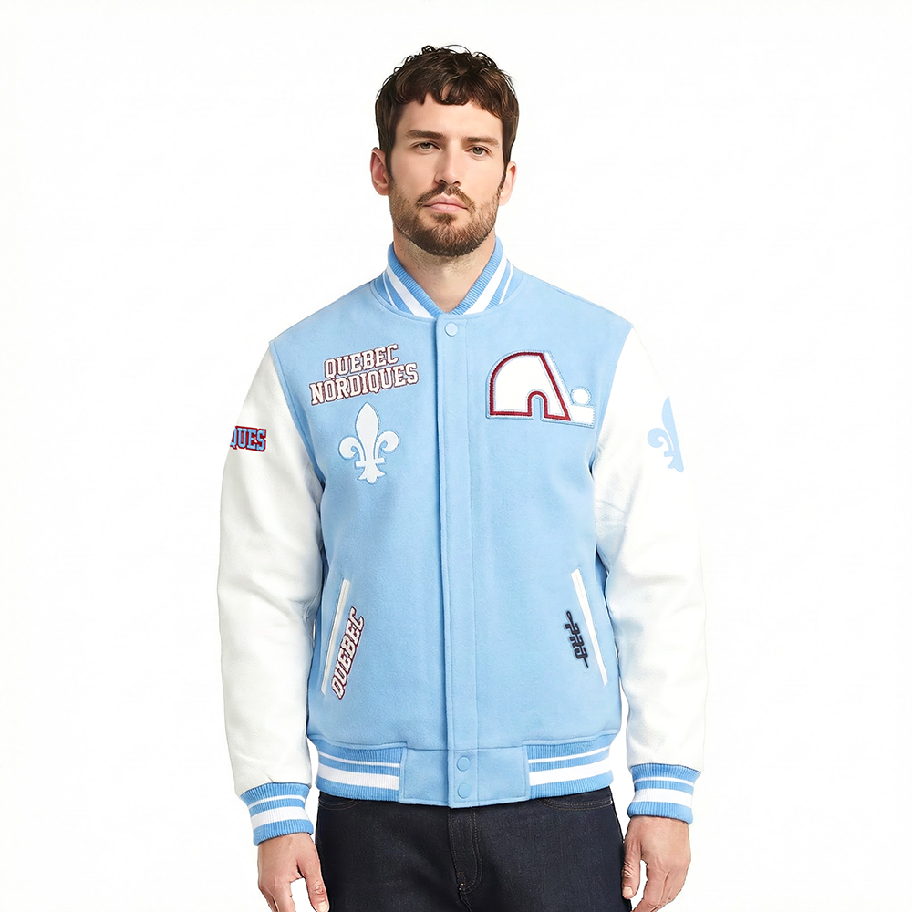 CHAMARRA UNIVERSITARIA NHL QUEBEC NORDIQUES RETRO CLASSICS
