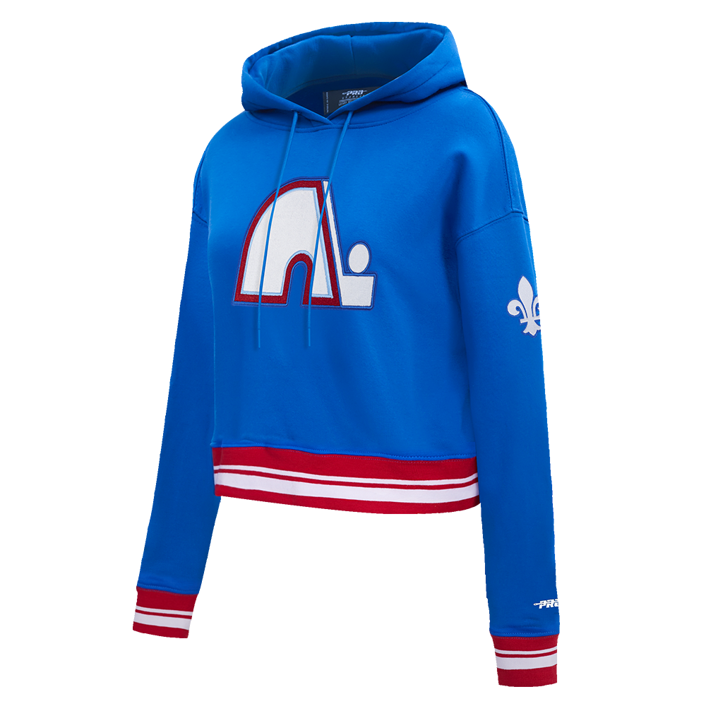SUDADERA CON GORRO NHL QUEBEC NORDIQUES RETRO CLASSICS PARA MUJER