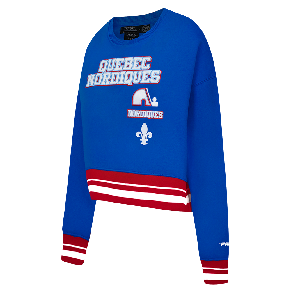 SUDADERA DE CUELLO REDONDO NHL QUEBEC NORDIQUES RETRO CLASSICS PARA MUJER