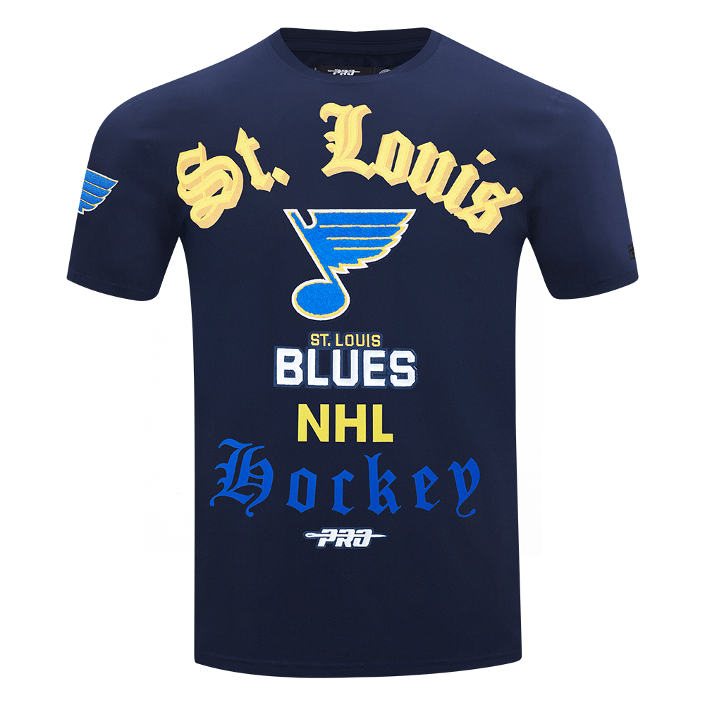 PLAYERA NHL ST. LOUIS BLUES OLD ENGLISH