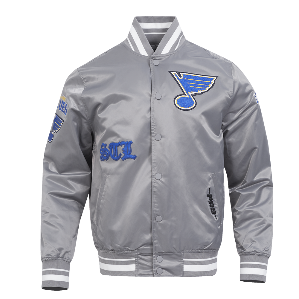 CHAMARRA DE SATÍN NHL ST. LOUIS BLUES OLD ENGLISH
