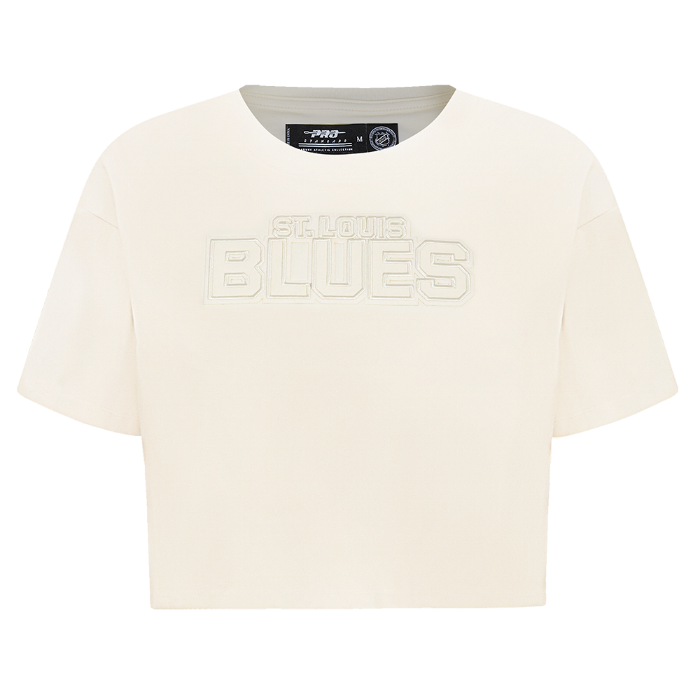 PLAYERA CROP NHL ST. LOUIS BLUES NEUTRAL PARA MUJER