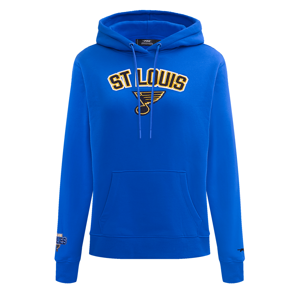 SUDADERA CON GORRO NHL ST. LOUIS BLUES CLASSIC CHENILLE PARA MUJER