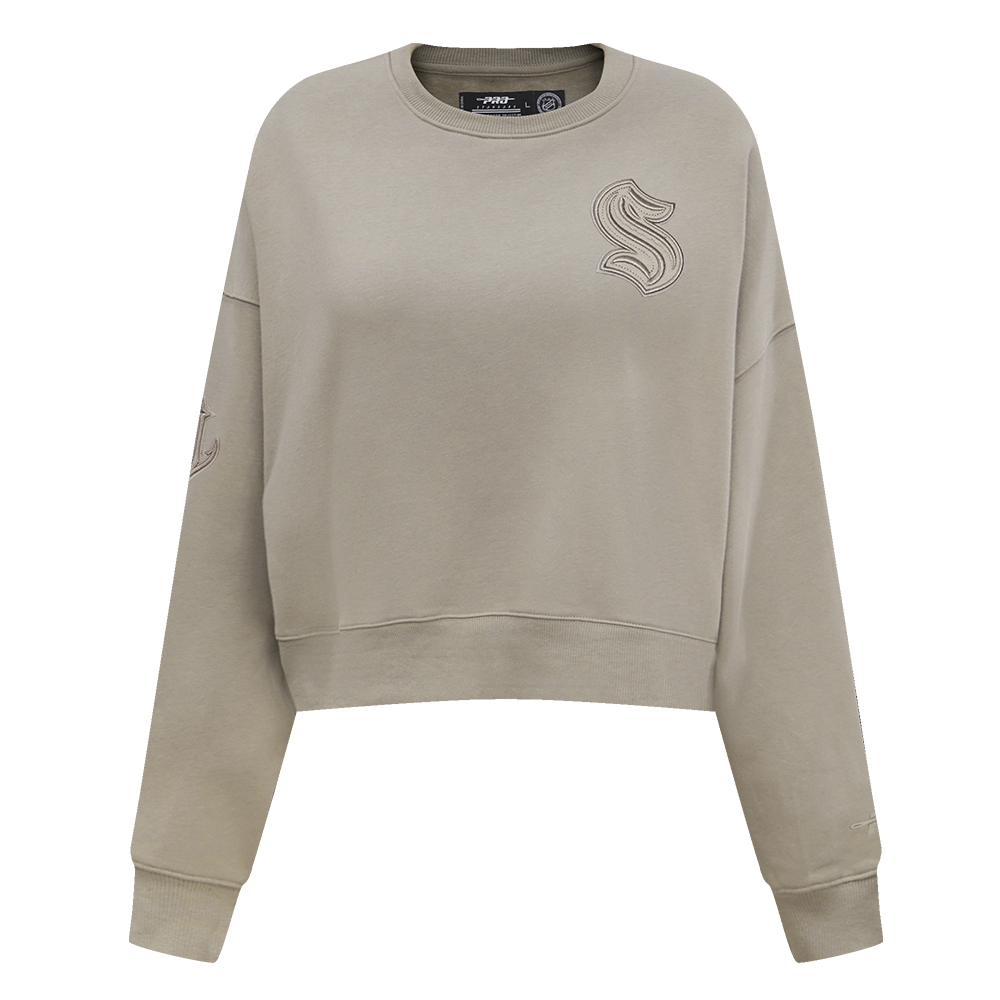 SUDADERA DE CUELLO REDONDO NHL SEATTLE KRAKEN NEUTRAL PARA MUJER