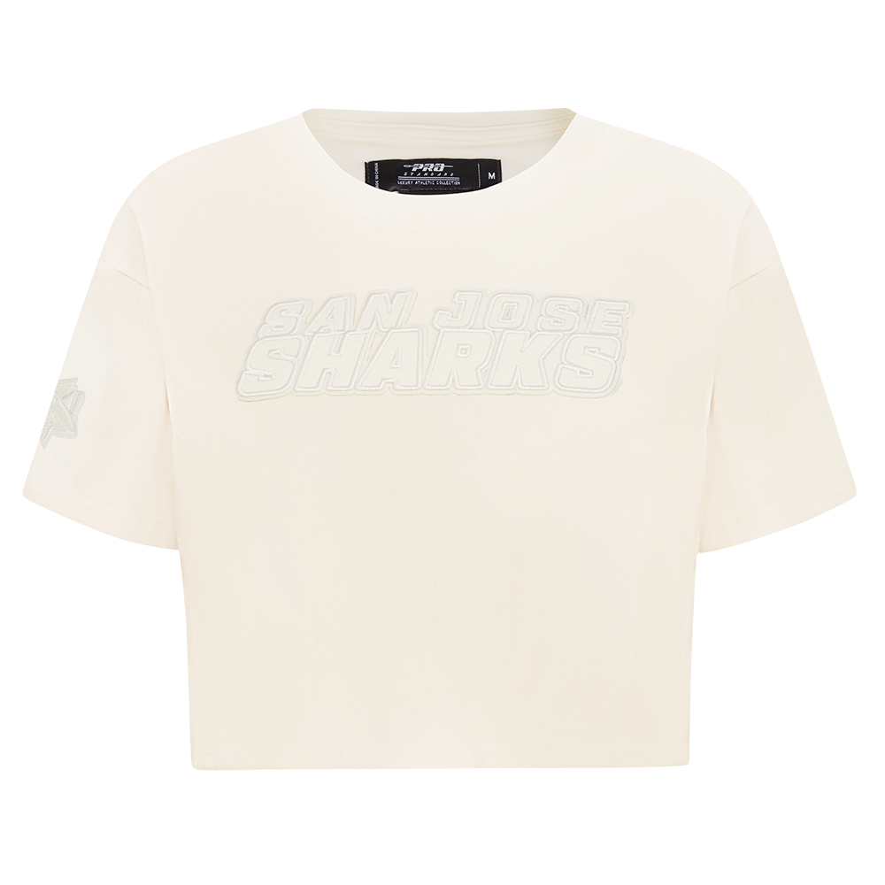 PLAYERA CROP NHL SAN JOSE SHARKS NEUTRAL PARA MUJER