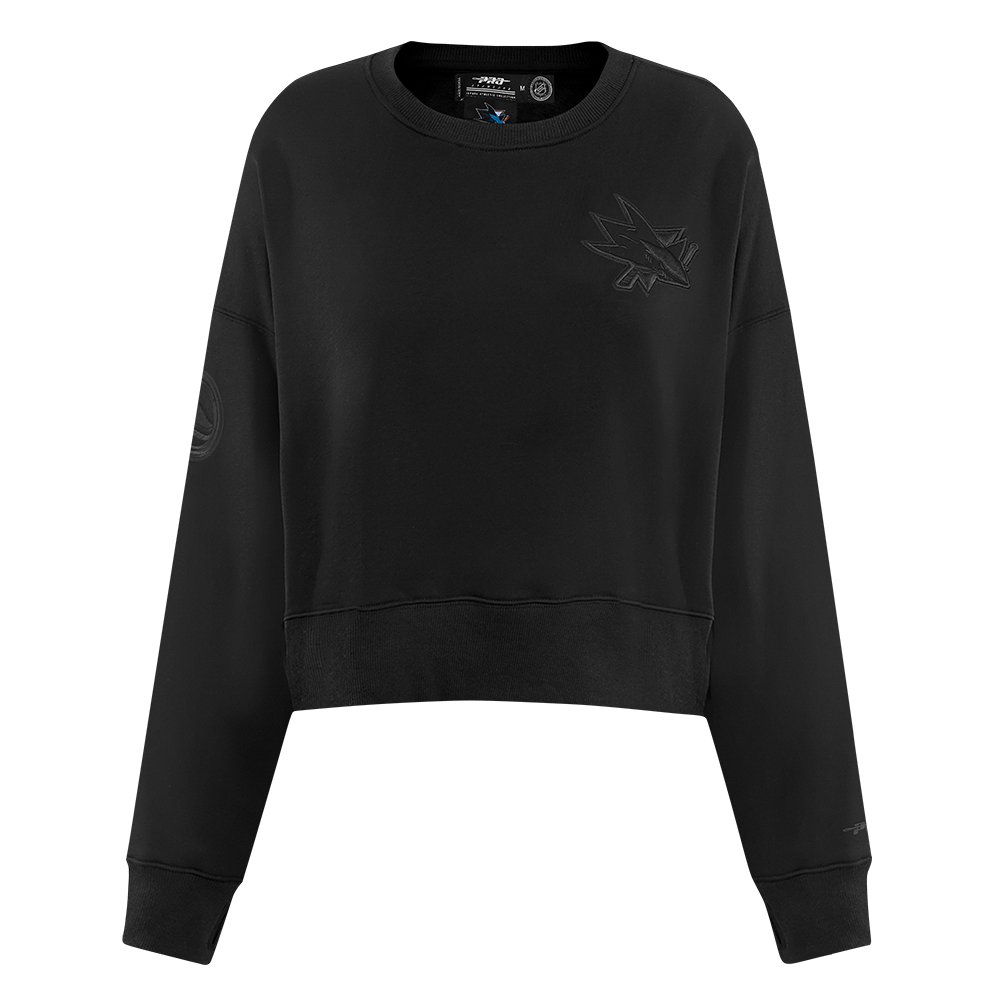 SUDADERA DE CUELLO REDONDO NHL SAN JOSE SHARKS NEUTRAL PARA MUJER