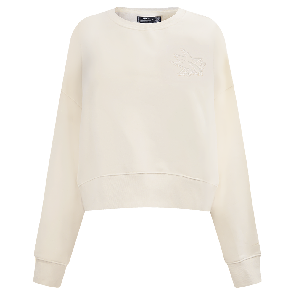 SUDADERA DE CUELLO REDONDO NHL SAN JOSE SHARKS NEUTRAL PARA MUJER