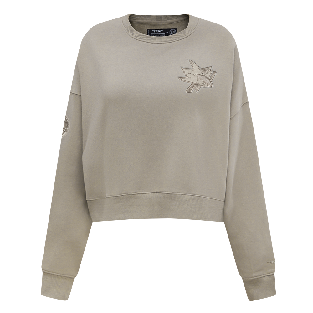 SUDADERA DE CUELLO REDONDO NHL SAN JOSE SHARKS NEUTRAL PARA MUJER