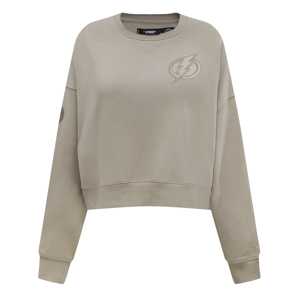 SUDADERA DE CUELLO REDONDO NHL TAMPA BAY LIGHTNING NEUTRAL PARA MUJER