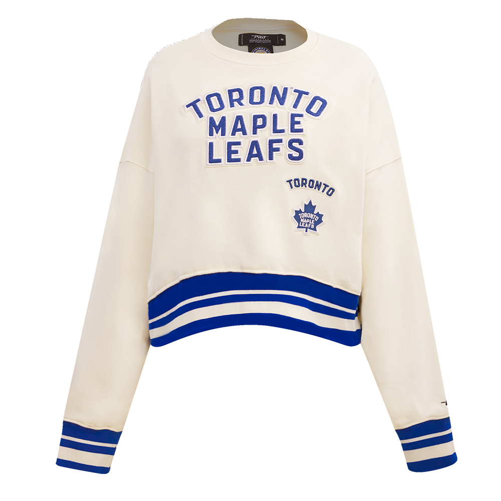 SUDADERA DE CUELLO REDONDO NHL TORONTO MAPLE LEAFS RETRO CLASSICS PARA MUJER