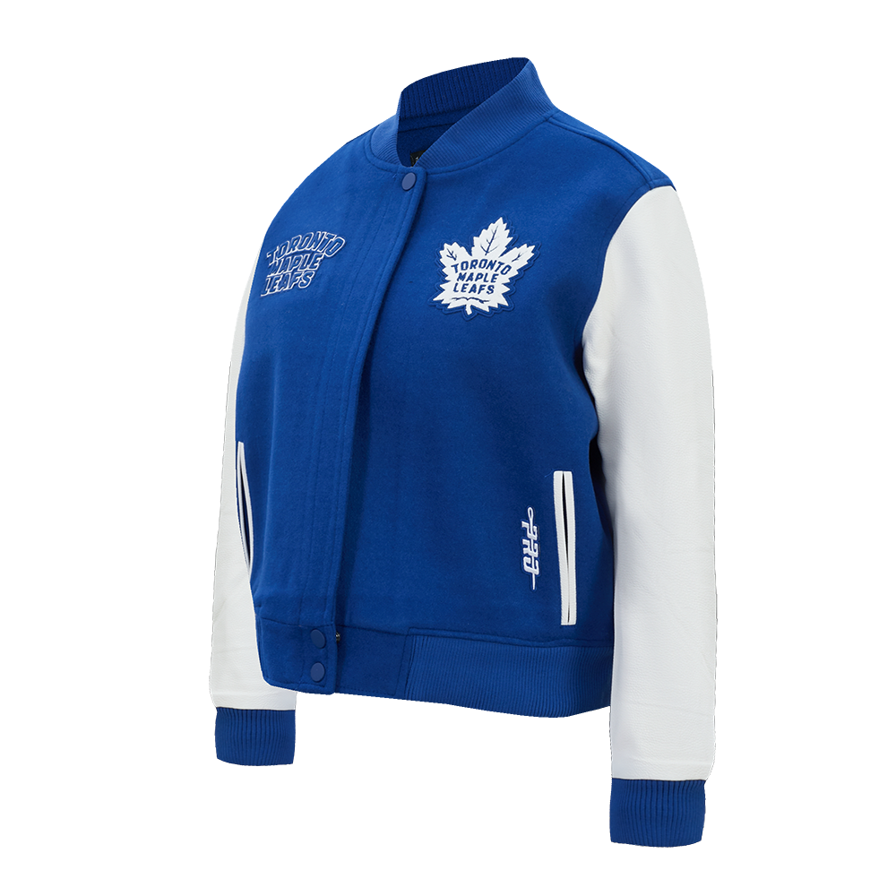CHAMARRA UNIVERSITARIA NHL TORONTO MAPLE LEAFS CLASSIC CHENILLE PARA MUJER