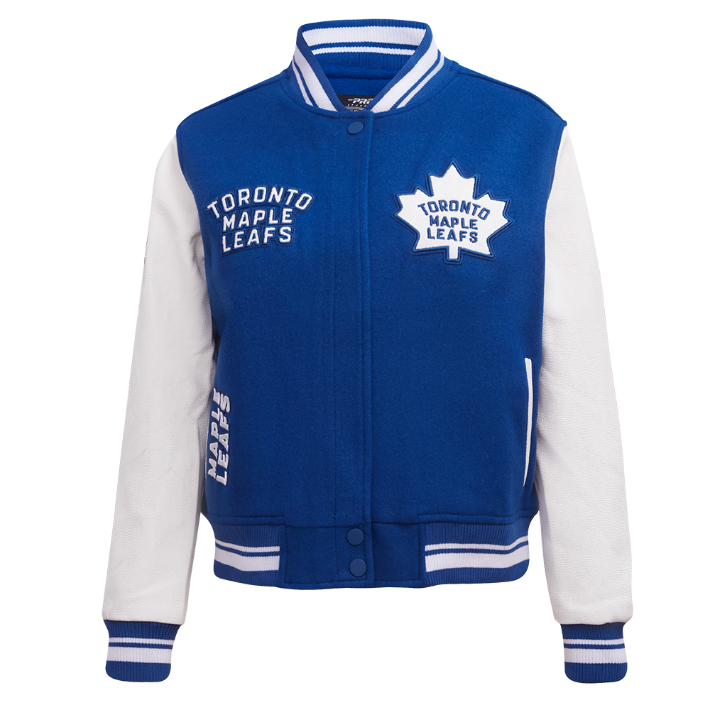 CHAMARRA UNIVERSITARIA NHL TORONTO MAPLE LEAFS RETRO CLASSICS PARA MUJER