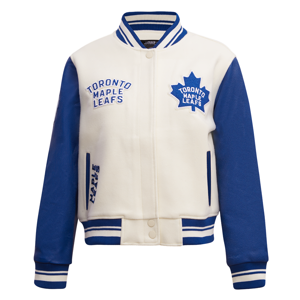 CHAMARRA UNIVERSITARIA NHL TORONTO MAPLE LEAFS RETRO CLASSICS PARA MUJER