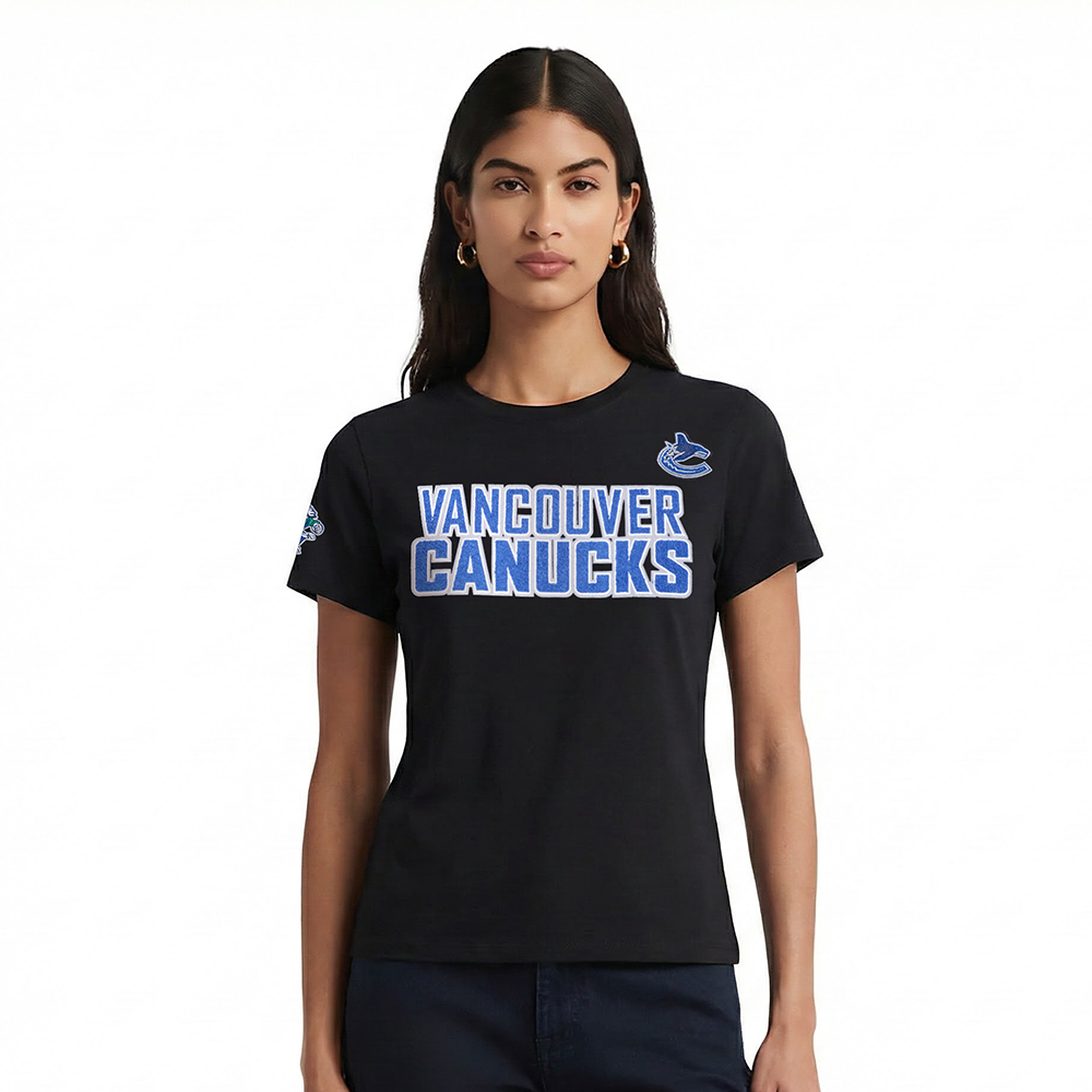 PLAYERA NHL VANCOUVER CANUCKS CLASSIC CHENILLE PARA MUJER