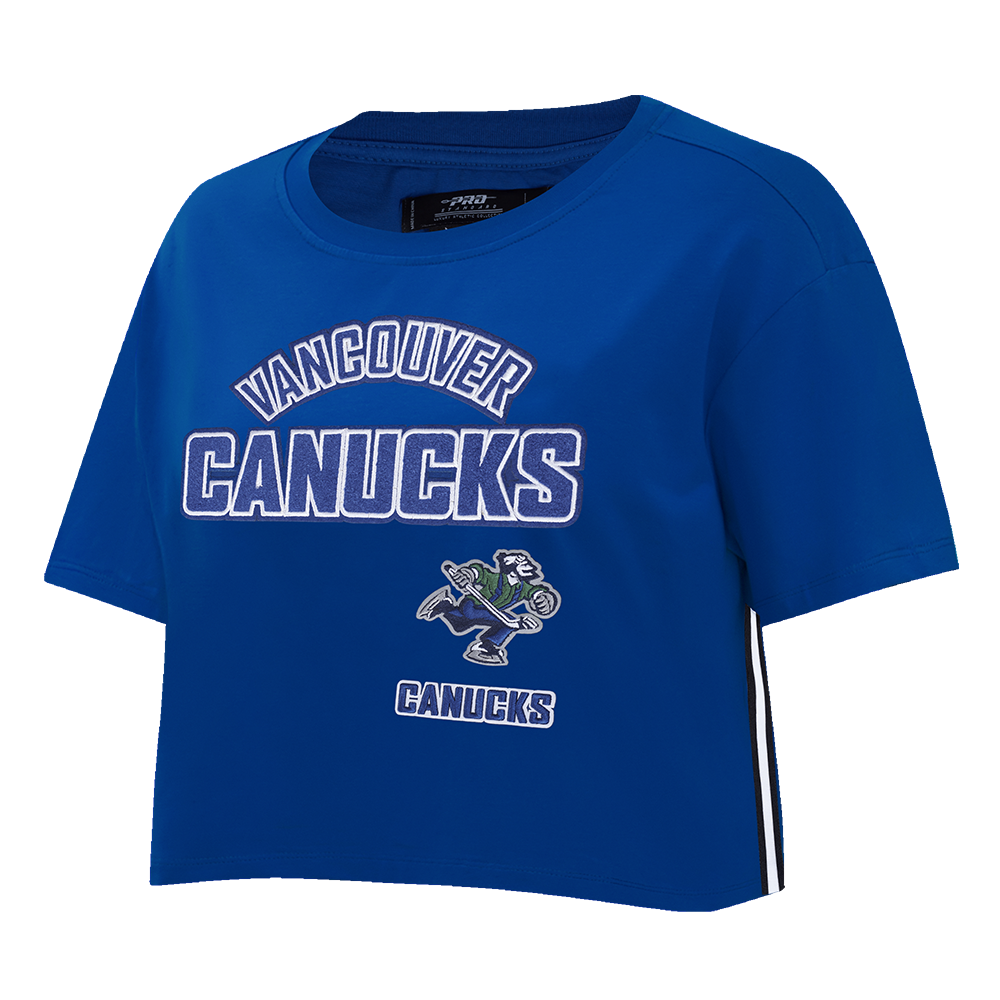 PLAYERA CROP NHL VANCOUVER CANUCKS RETRO CLASSICS PARA MUJER