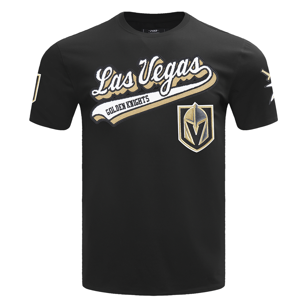 PLAYERA NHL VEGAS GOLDEN KNIGHTS SCRIPT TAIL