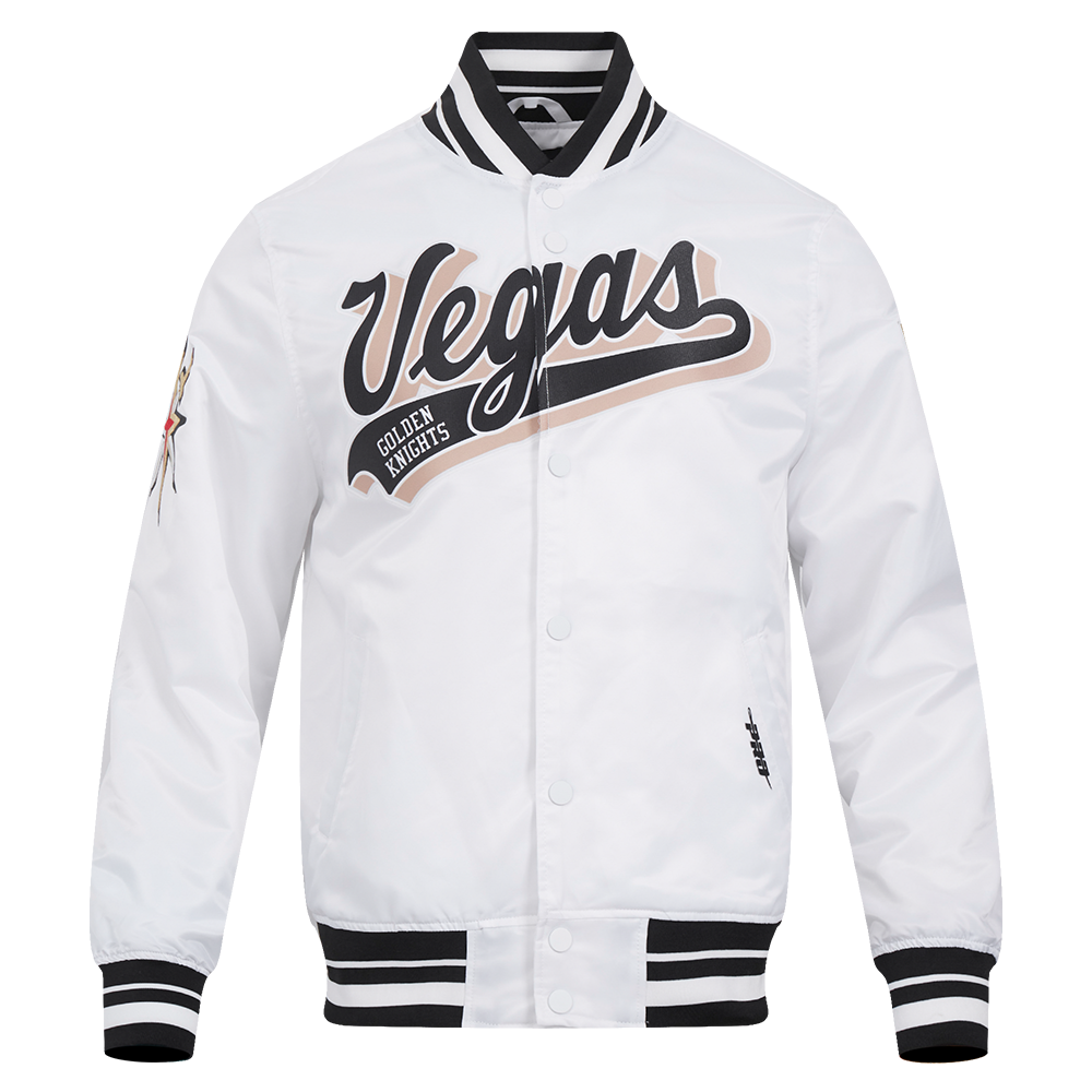 CHAMARRA DE SATÍN NHL VEGAS GOLDEN KNIGHTS SCRIPT TAIL