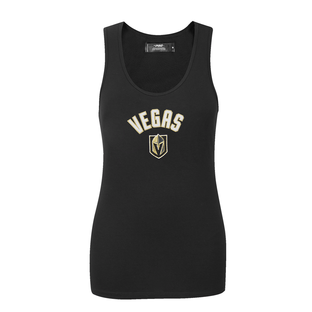 PLAYERA DE TIRANTES DE CORTE RELAJADO NHL VEGAS GOLDEN KNIGHTS CLASSIC CHENILLE PARA MUJER