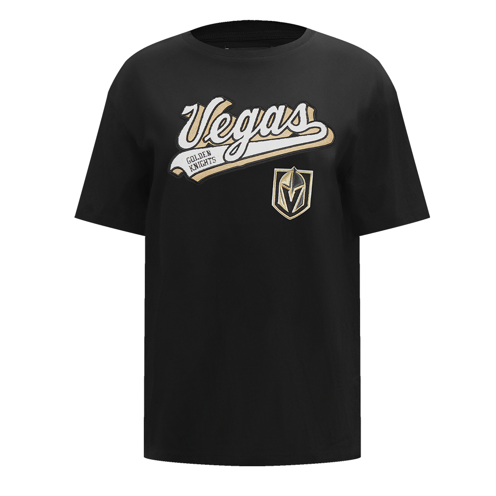 PLAYERA BOYFRIEND NHL VEGAS GOLDEN KNIGHTS SCRIPT TAIL PARA MUJER