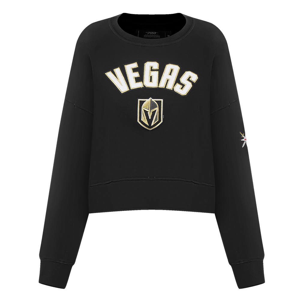 SUDADERA DE CUELLO REDONDO NHL VEGAS GOLDEN KNIGHTS CLASSIC CHENILLE PARA MUJER
