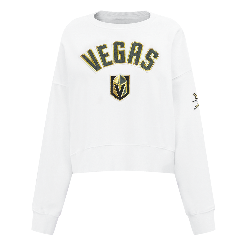 SUDADERA DE CUELLO REDONDO NHL VEGAS GOLDEN KNIGHTS CLASSIC CHENILLE PARA MUJER