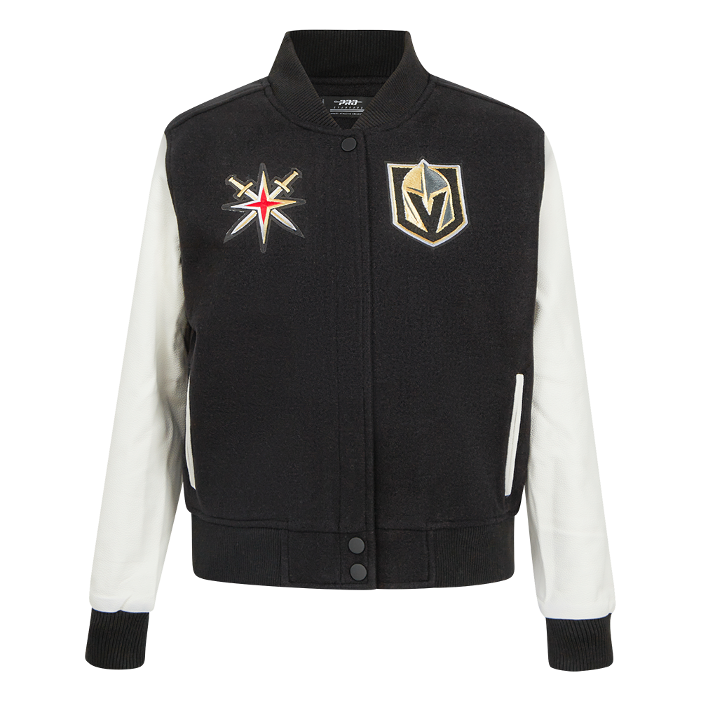 CHAMARRA UNIVERSITARIA NHL VEGAS GOLDEN KNIGHTS CLASSIC CHENILLE PARA MUJER