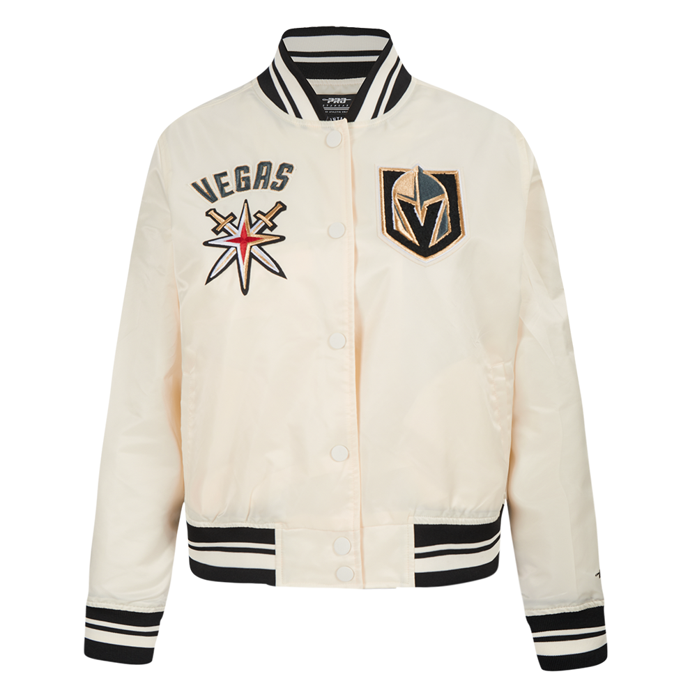 CHAMARRA DE SATÍN NHL VEGAS GOLDEN KNIGHTS RETRO CLASSICS PARA MUJER