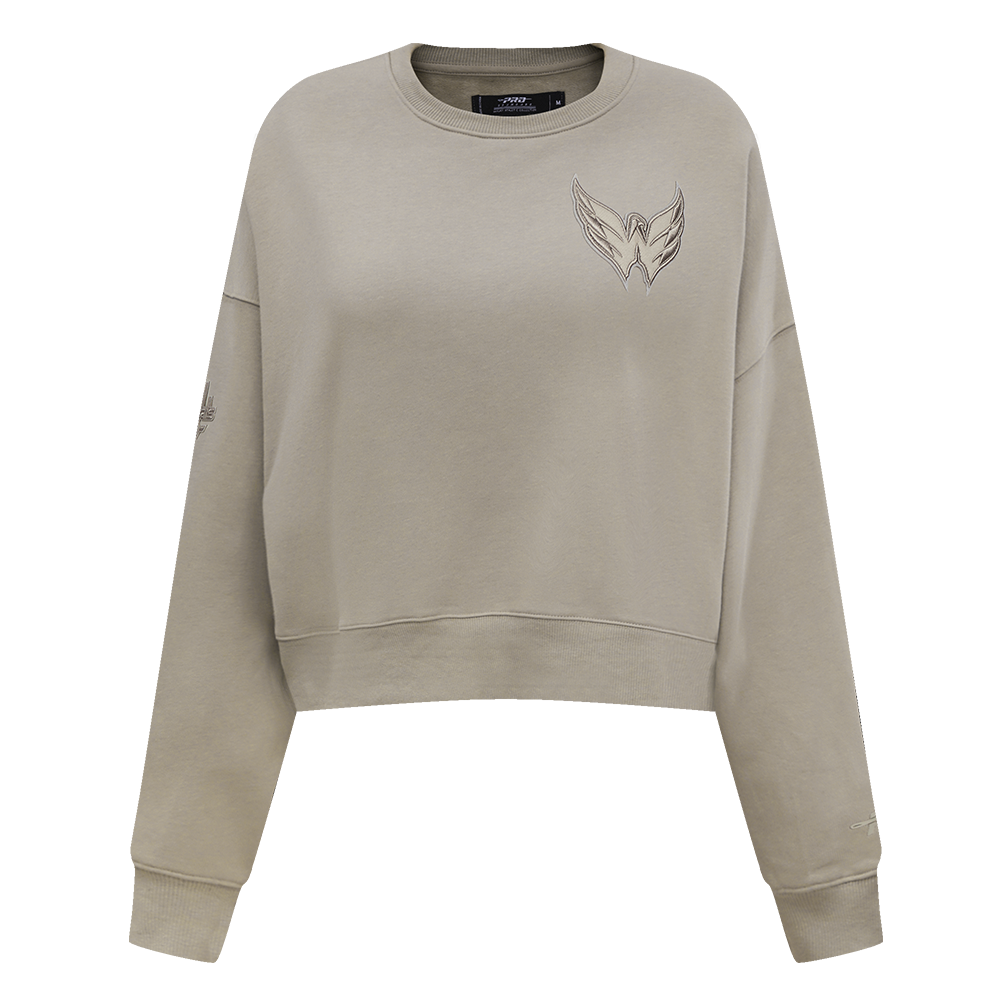 SUDADERA DE CUELLO REDONDO NHL WASHINGTON CAPITALS NEUTRAL PARA MUJER