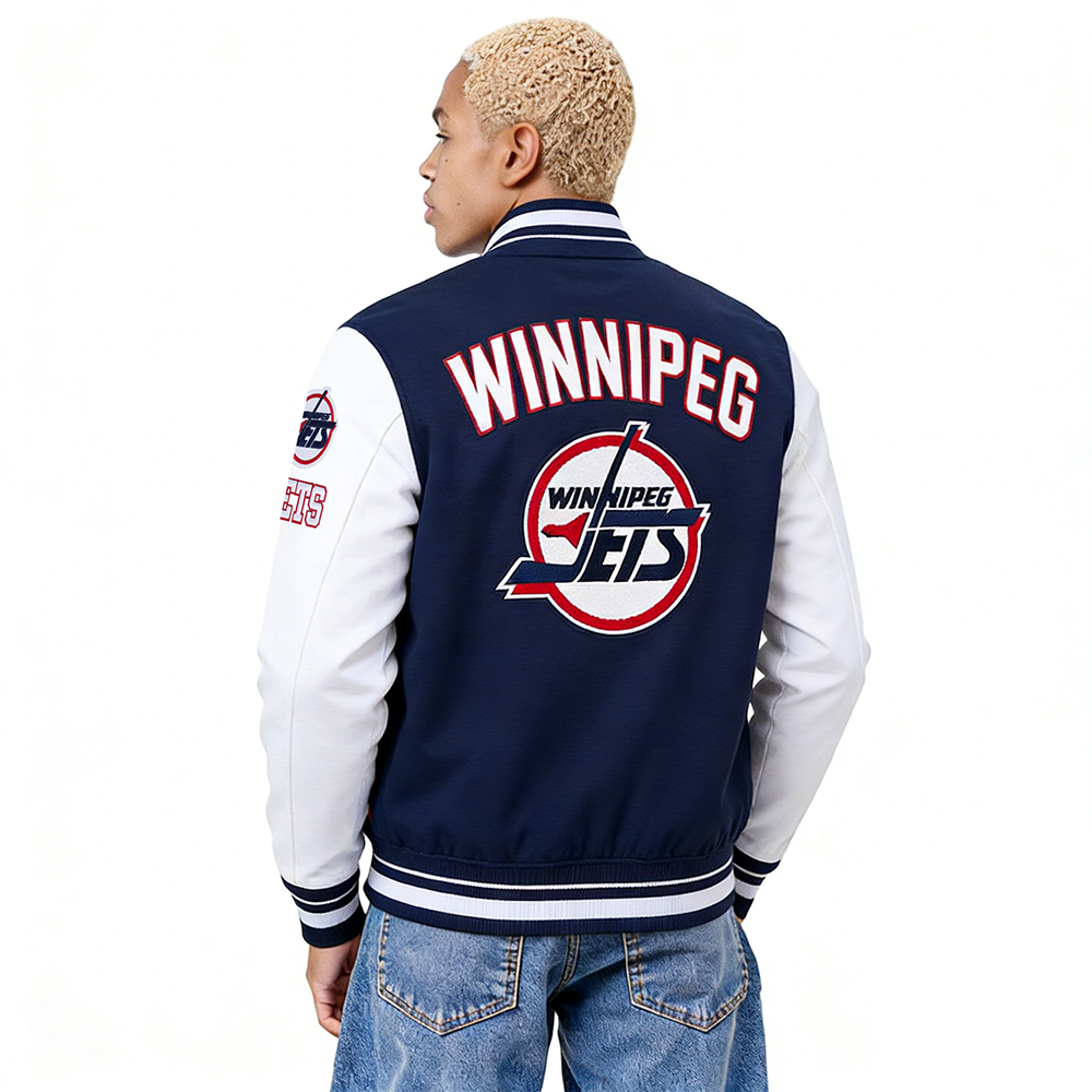 CHAMARRA UNIVERSITARIA NHL WINNIPEG JETS RETRO CLASSICS
