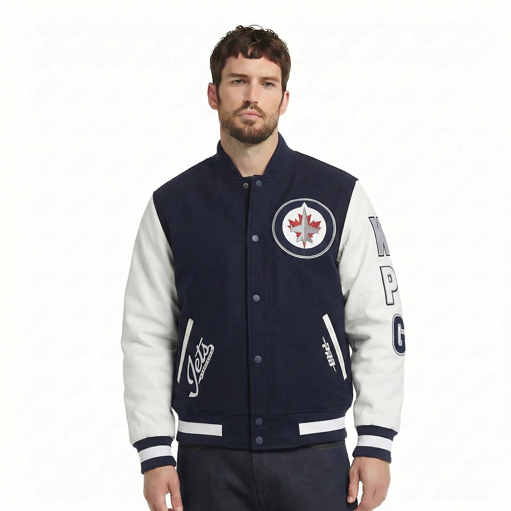 CHAMARRA UNIVERSITARIA NHL WINNIPEG JETS CLASSIC VARSITY