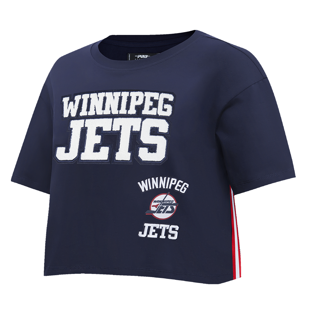 PLAYERA CROP NHL WINNIPEG JETS RETRO CLASSICS PARA MUJER