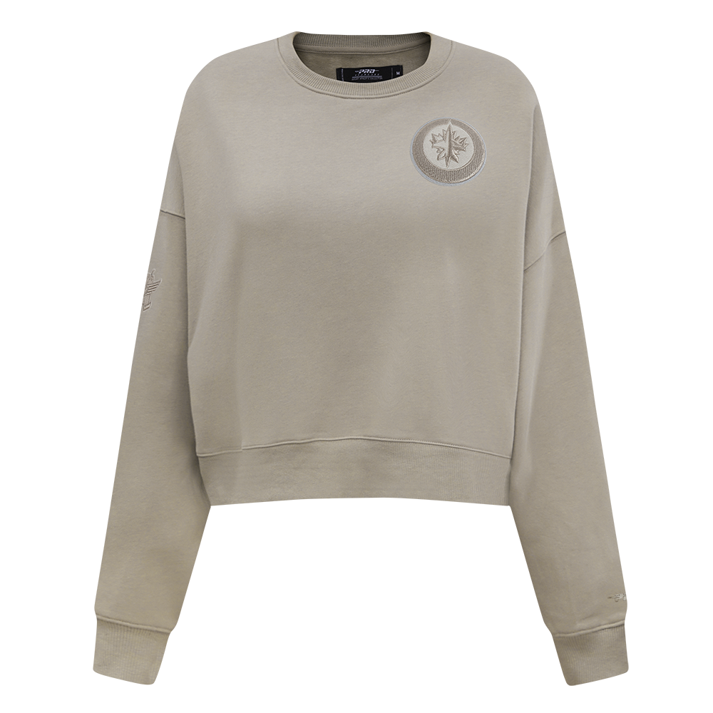 SUDADERA DE CUELLO REDONDO NHL WINNIPEG JETS NEUTRAL PARA MUJER