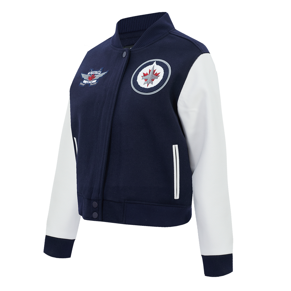 CHAMARRA UNIVERSITARIA NHL WINNIPEG JETS CLASSIC CHENILLE PARA MUJER