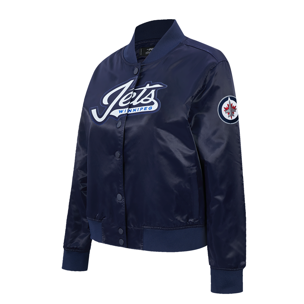 CHAMARRA DE SATIN NHL WINNIPEG JETS CLASSIC CHENILLE PARA MUJER