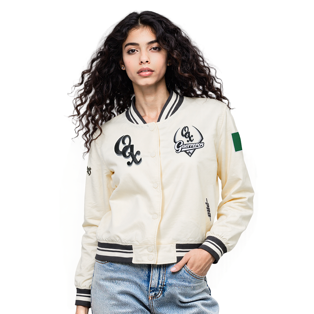 CHAMARRA DE SATIN LMB GUERREROS DE OAXACA DDM PARA MUJER